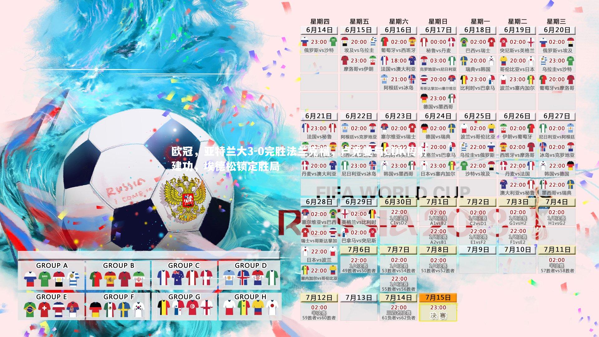 欧冠，亚特兰大3-0完胜法兰克福，卢克曼与CDK传射建功，埃德松锁定胜局